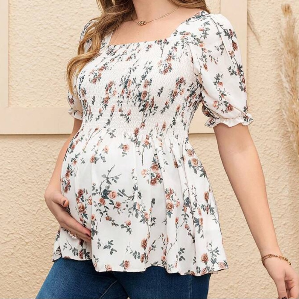 Women’s Floral Maternity Top